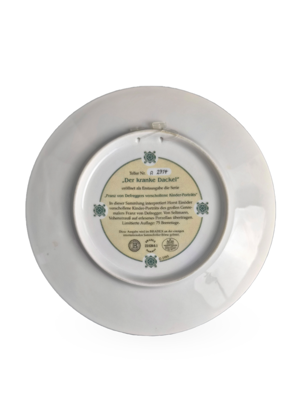 Тарелка декоративная "Больная такса" Германия