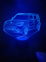 3Д- ночник "Автомобиль - Kia Soul – Киа Соул"