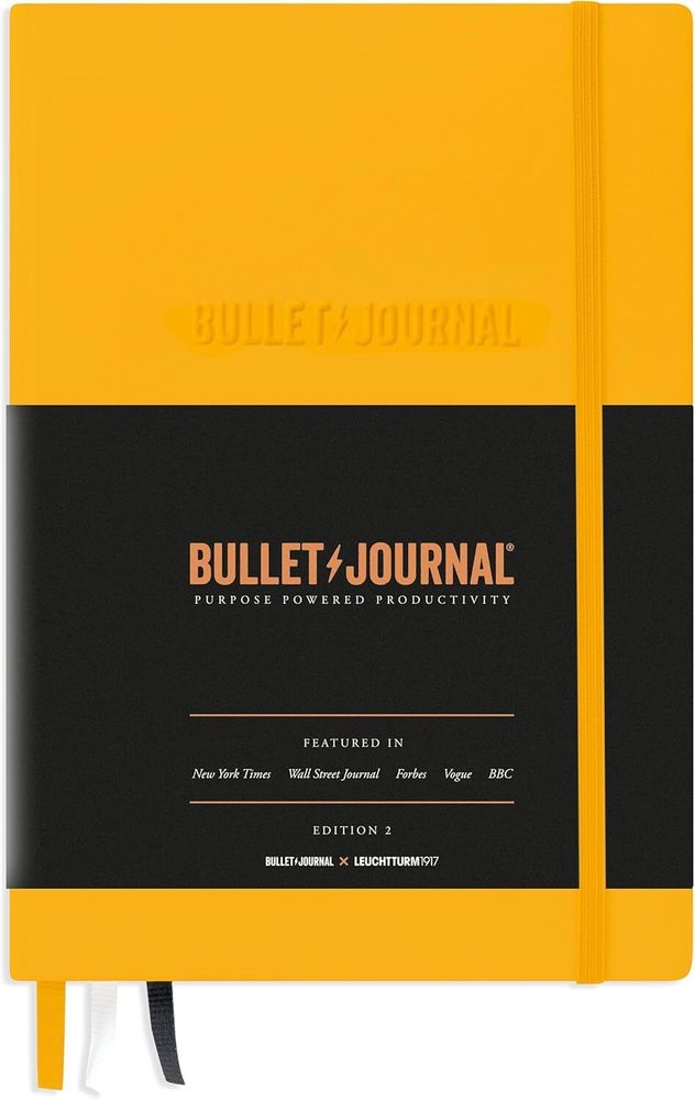 Блокнот Leuchtturm1917 Bullet Journal A5 103л в точку твердая обложка желтого цвета (371205)