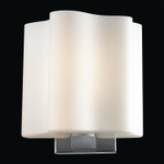 SL116.051.01 Бра ST-Luce Серебристый/Белый E14 1*40W ONDE