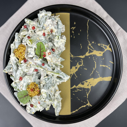 Салат из телятины и зеленой фасоли