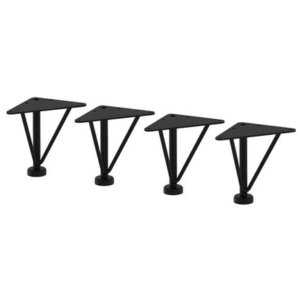 IKEA EKET  (ИКЕА ЕКЕТ)  -  Ножка, металл/черный, 10 см