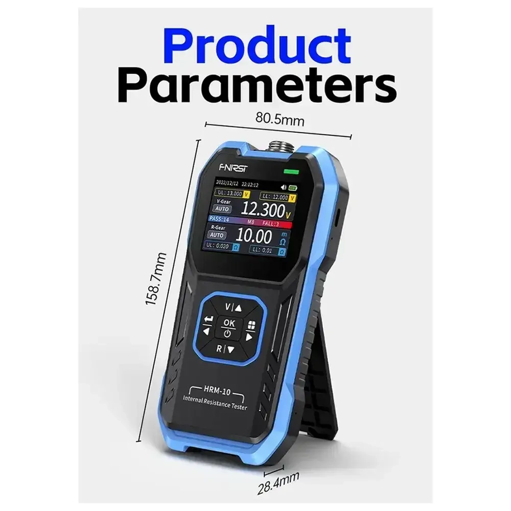 FNIRSI HRM-10 Тестер внутреннего сопротивления напряжения аккумулятора
