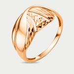 Кольцо женское из красного золота 585 пробы без вставок (арт. 014121-1010)