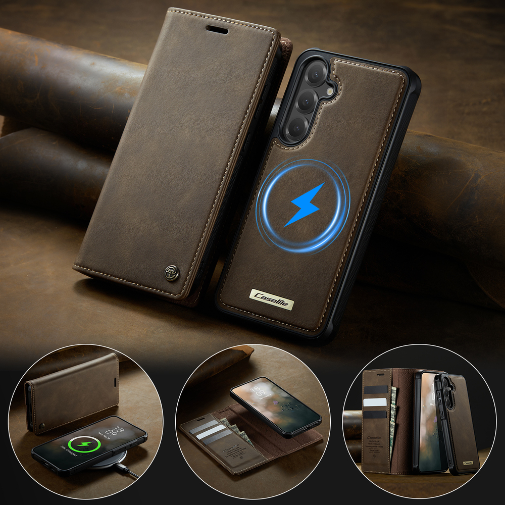 Чехол-кошелек CaseMe 2 in 1 MagSafe Samsung Galaxy S25+
