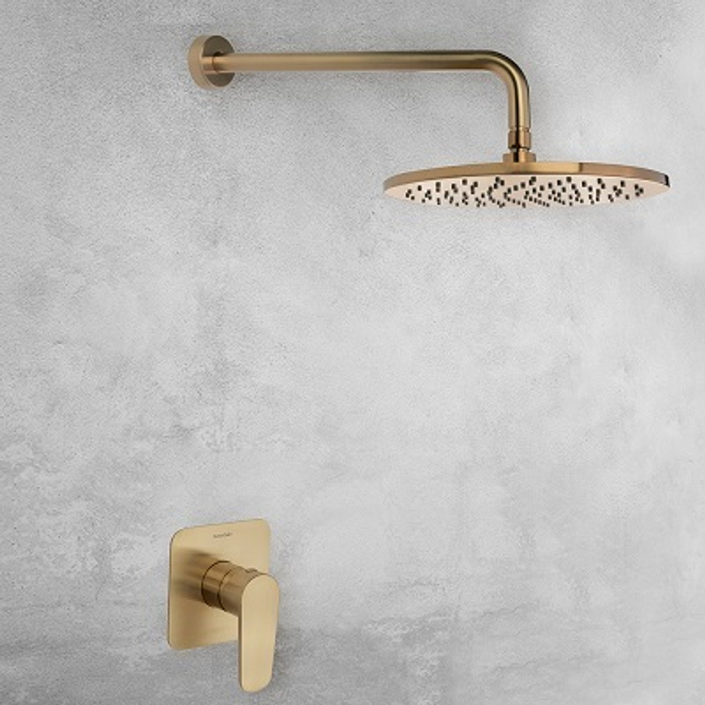 Встраиваемый смеситель для душа на 1 выход ALEXIA 361801SOC золото