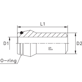 Ниппель WN DL/S12 12х2.5 (сварное)