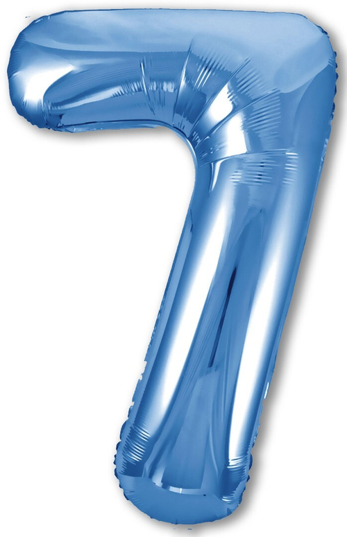 Фольгированный шар Цифра 7 Slim синий 102 см
