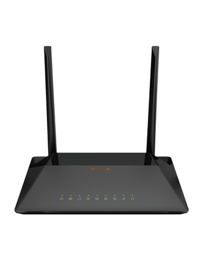 Роутер D-Link VDSL2/ADSL2+ N300 Wi-Fi Router, 4x100Base-TX LAN, 2x5dBi external antennas, Annex A, DSL port , Ethernet WAN support