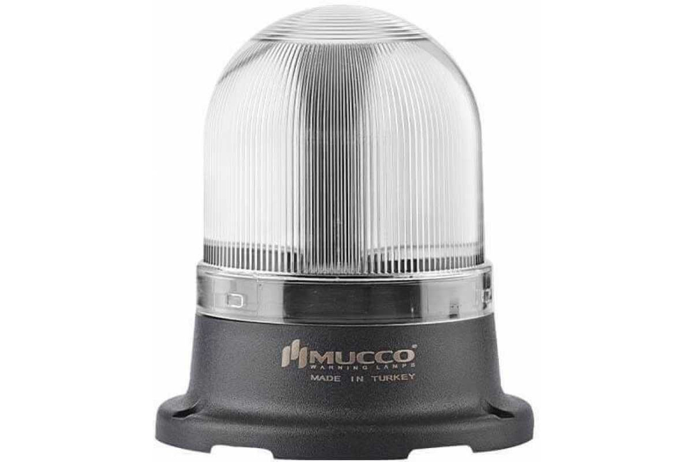 Маяк сигнальный 70 мм, вращающийся с зуммером, 220V/AC