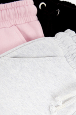 Джоггеры для девочки Next U01-089, 3 шт., Розовый, Серый, Черный