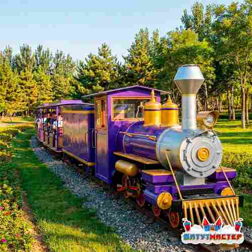 Рельсовый паровозик «Сказочный Экспресс», 4 вагона, 49 мест