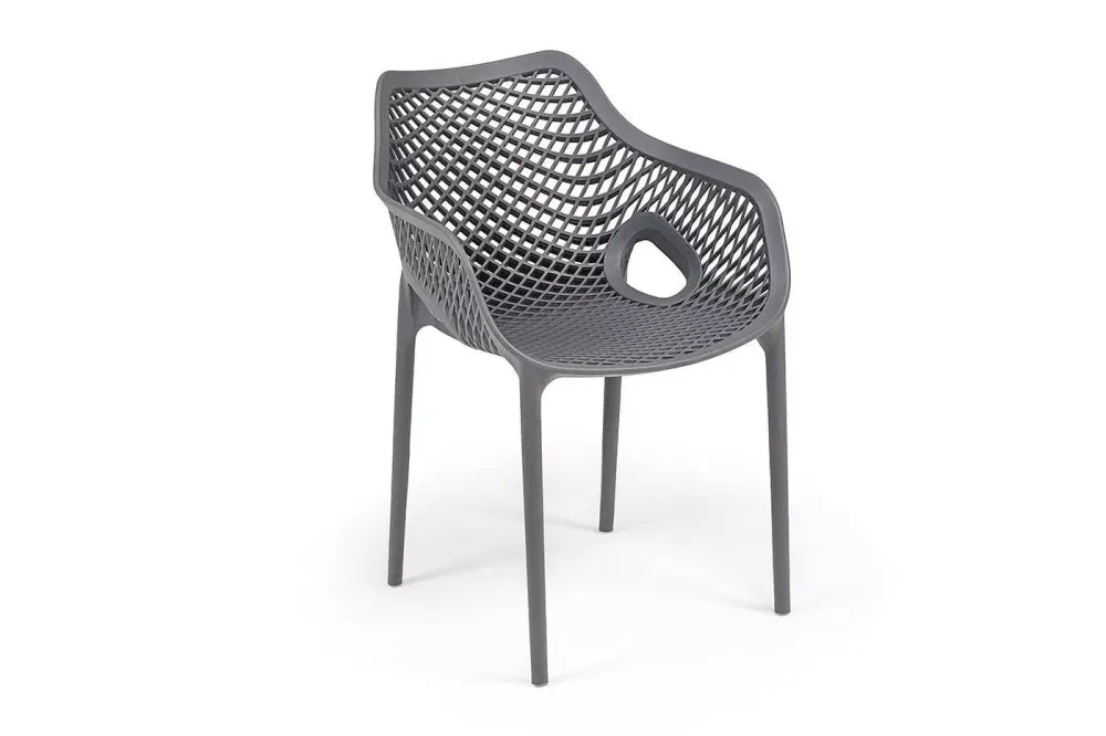 "Беллини" стул пластиковый, цвет темно-серый