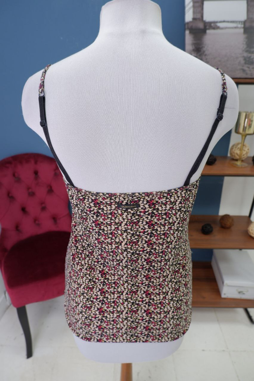 Топ из вискозы с принтом 46 размер