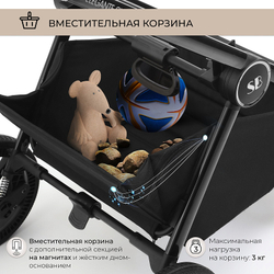 Детская прогулочная коляска Sweet Baby Elegante Chrome/Brown
