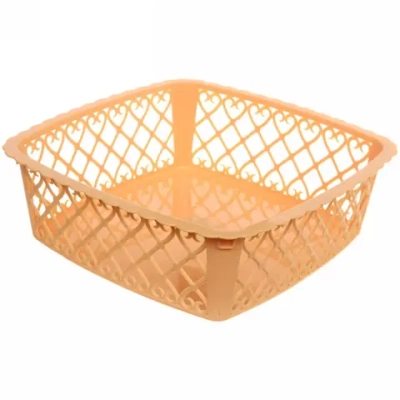 Сухарница пластиковая «Астория» 26*26*8,5см, облепиха