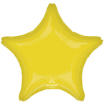 Шар фольгированный Звезда 48 см (Желтый)