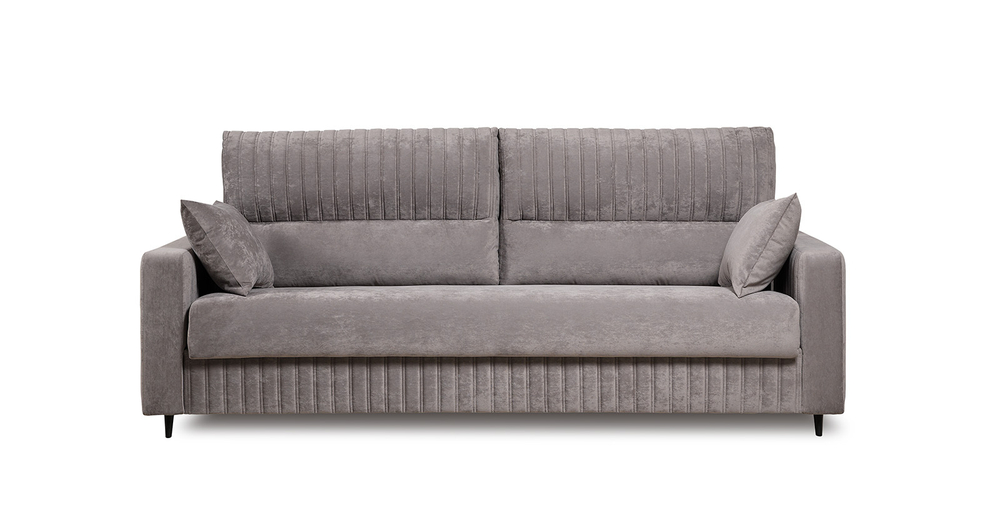 Изабель диван-кровать (велюр серо-бежевый)