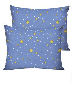 Постельное белье перкаль Сказка "Зимние звезды" евро Наволочка 50х70 см 2 шт Простынь на резинке 180x200 см Пододеяльник 200x215 см