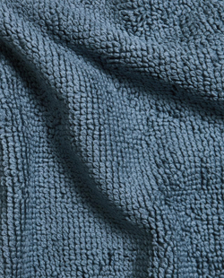 Zara Home - Гладкий нескользящий коврик для ванной, синий, 50x70 см