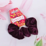Резинка для волос 1шт «Кокетка - Бархат», цвет сливовый, d-10,5см