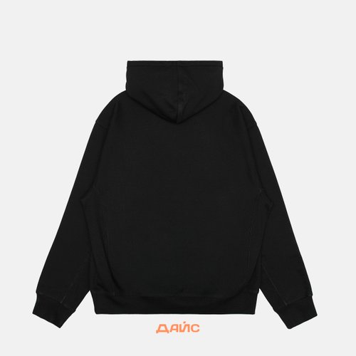 Толстовка мужская Carhartt WIP Hooded American Script артикул:I028279_black - купить в магазине Дайс