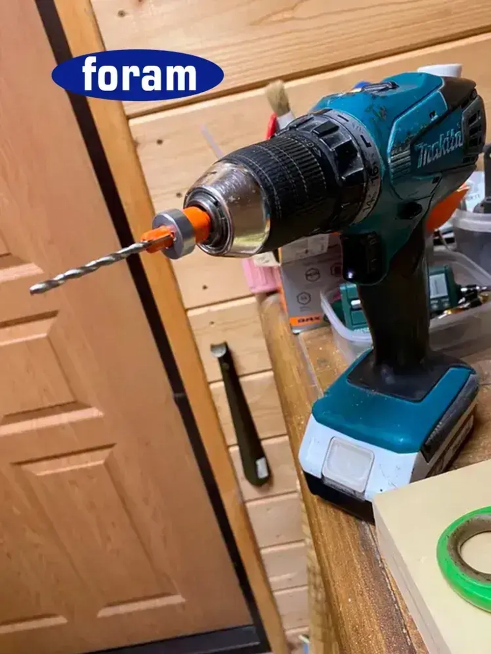 Сверло с зенкером по дереву, FORAM, зенкер d 8мм, хвостовик 8мм, 5шт