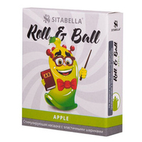 Стимулирующий презерватив-насадка Sitabella Roll & Ball Apple 1428