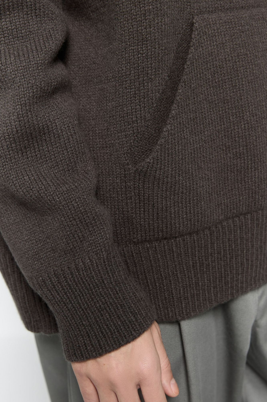 Худи  из объемной шерсти