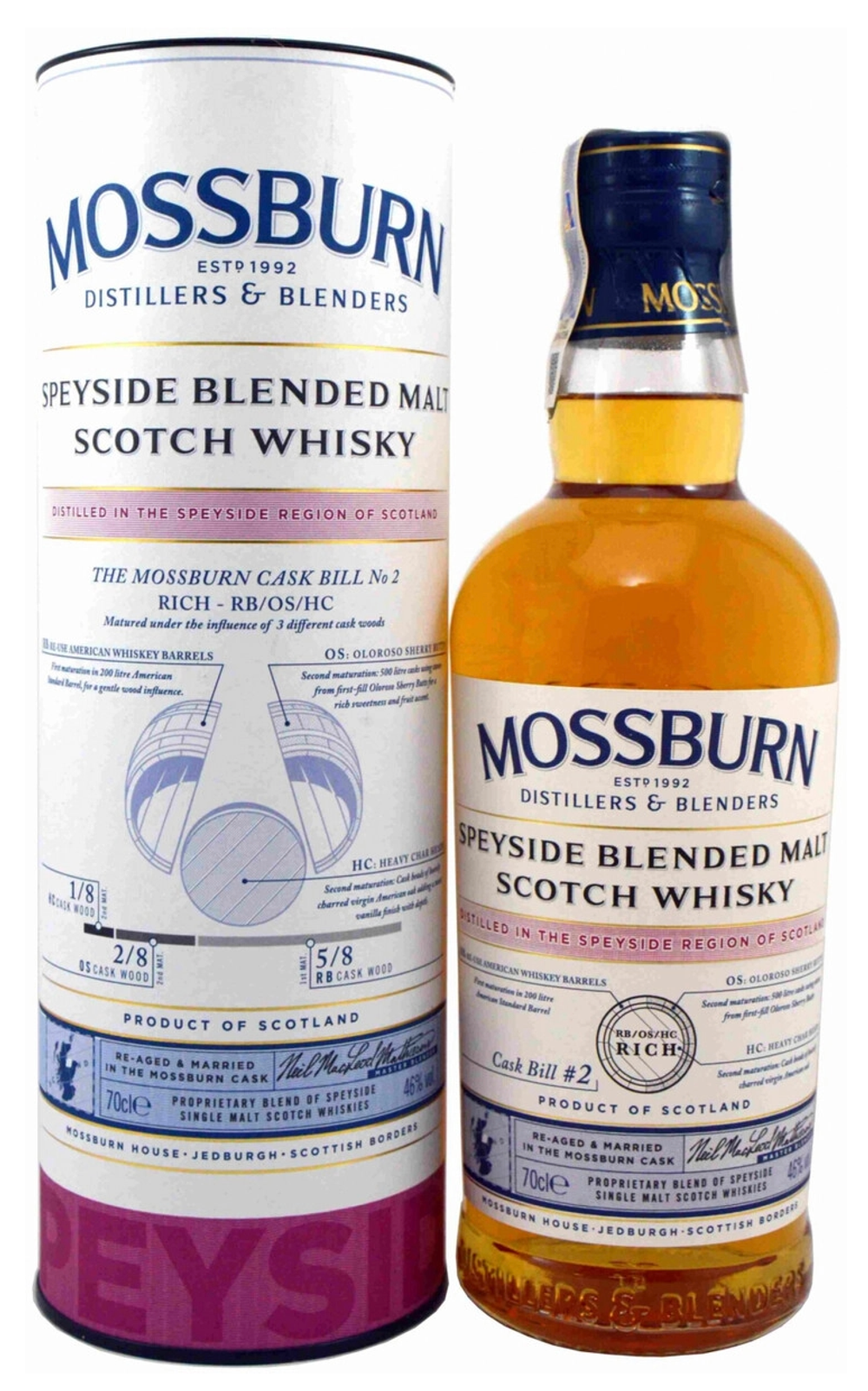 Виски Mossburn Signature Casks Speyside, 0.7 л.