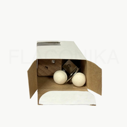 Коробка №14 27*45*75 Коробка для Автопарфюма с большим окном бесклеевая БЕЛАЯ