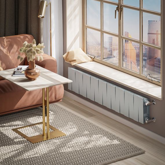 Радиатор биметаллический Royal Thermo PianoForte 200 Серебристый - 18 секц. — (5)