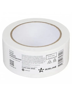 Лента клейкая армированная (скотч), 48мм*25м, белая AIRLINE ADTR005