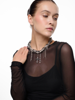 Колье "Glamour" из гематита и шпинели