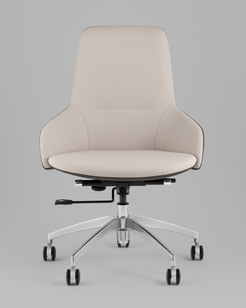 Кресло офисное TopChairs Soulo светло-серый, серый