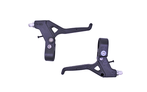 Ручки тормозные POWER, под "три пальца", пластик, для рулей 22,2мм, черные (100)