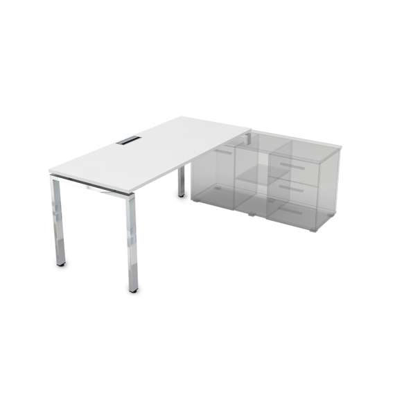 НСТП-П.984 Стол рабочий прямолинейный три опоры, правый (1600*800*750)