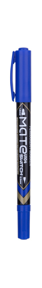 Маркер перманентный 0.5-1.0 Deli Mate двойной пишущий наконечник синий EU10430