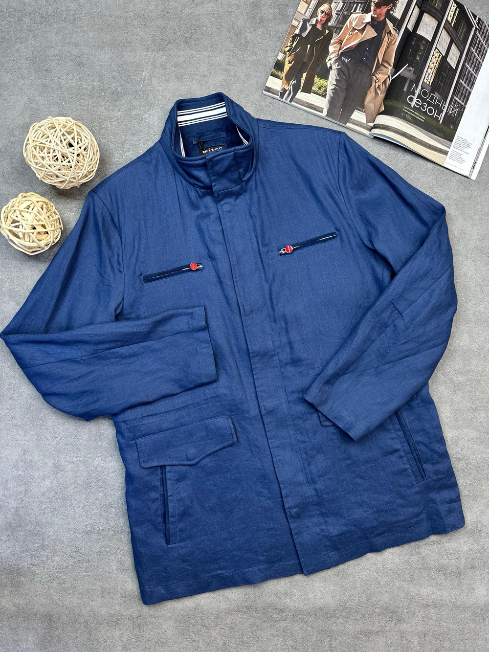 Куртка льняная Kiton