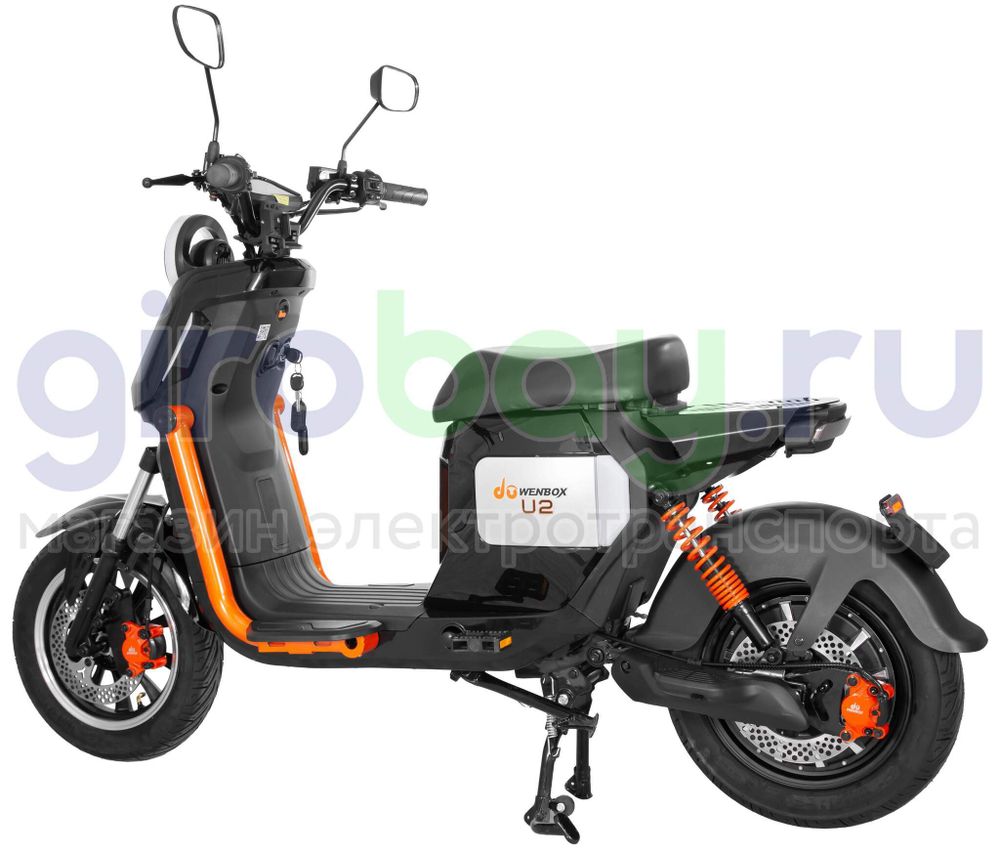 Электроскутер WENBOX U2 1500W (60V/45Ah) - Чёрный фото №6