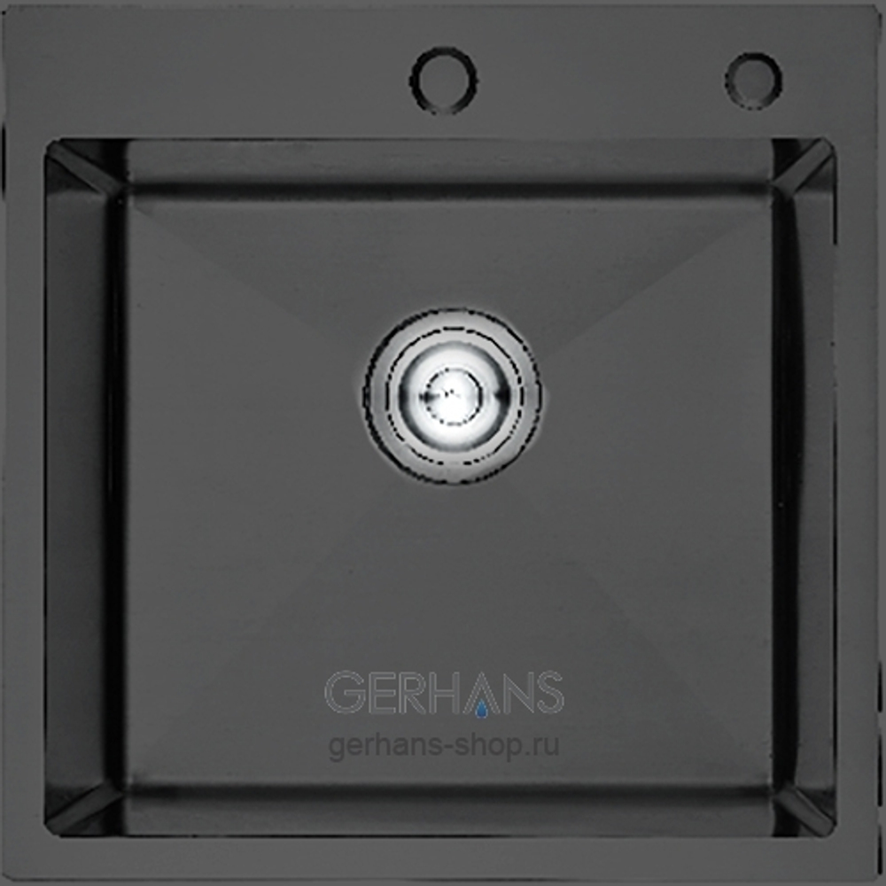 Мойка врезная GERHANS K35050B ГРАФИТ K35050B