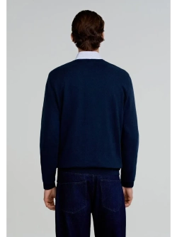 Пуловер из хлопка с добавлением кашемира