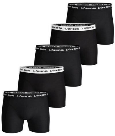 Мужские спортивные боксеры Björn Borg Shorts Solid 5P - blacker