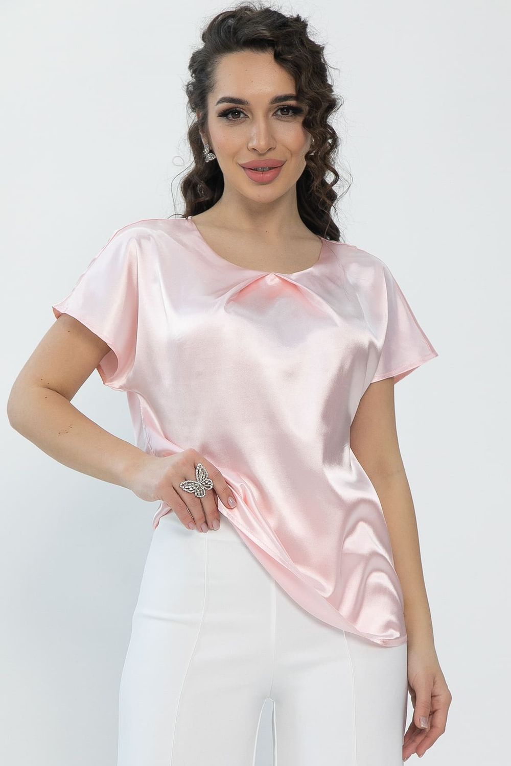 Блуза Розовый фламинго (розовая) Б13104-15М LT Collection