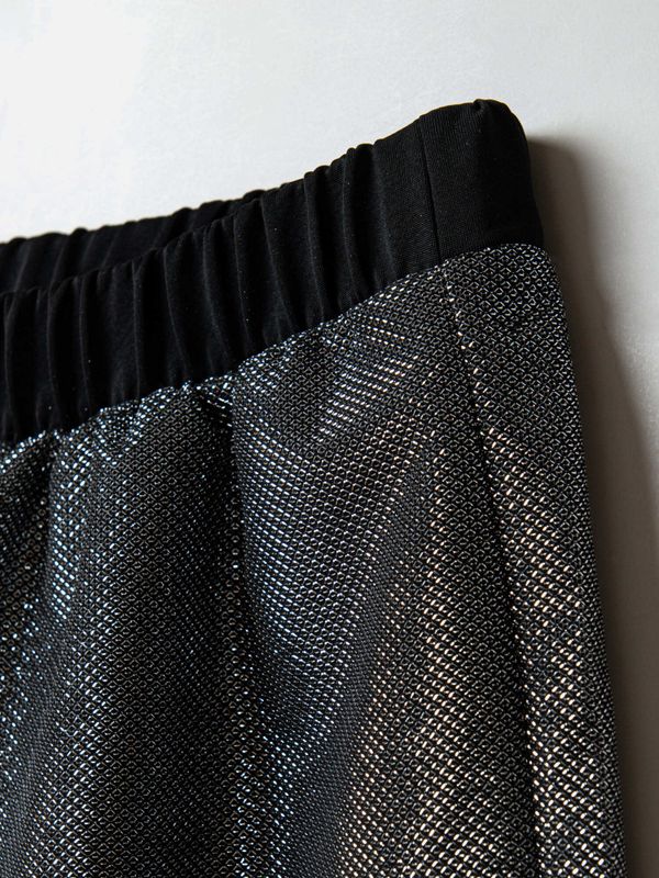 Брюки палаццо из люрекса 