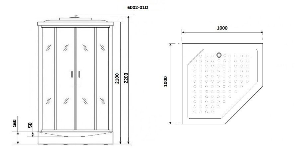 Душевая кабина Niagara Premium NG-6002-01D