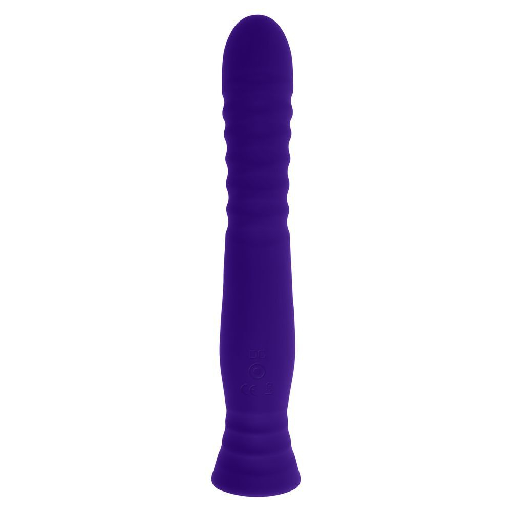 Фиолетовый вибростимулятор Trixxxie - 22,2 см.