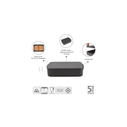 Brabantia - Темно-серая коробка для завтрака Make &amp; Take / артикул   203060  / GTIN 8710755203060
