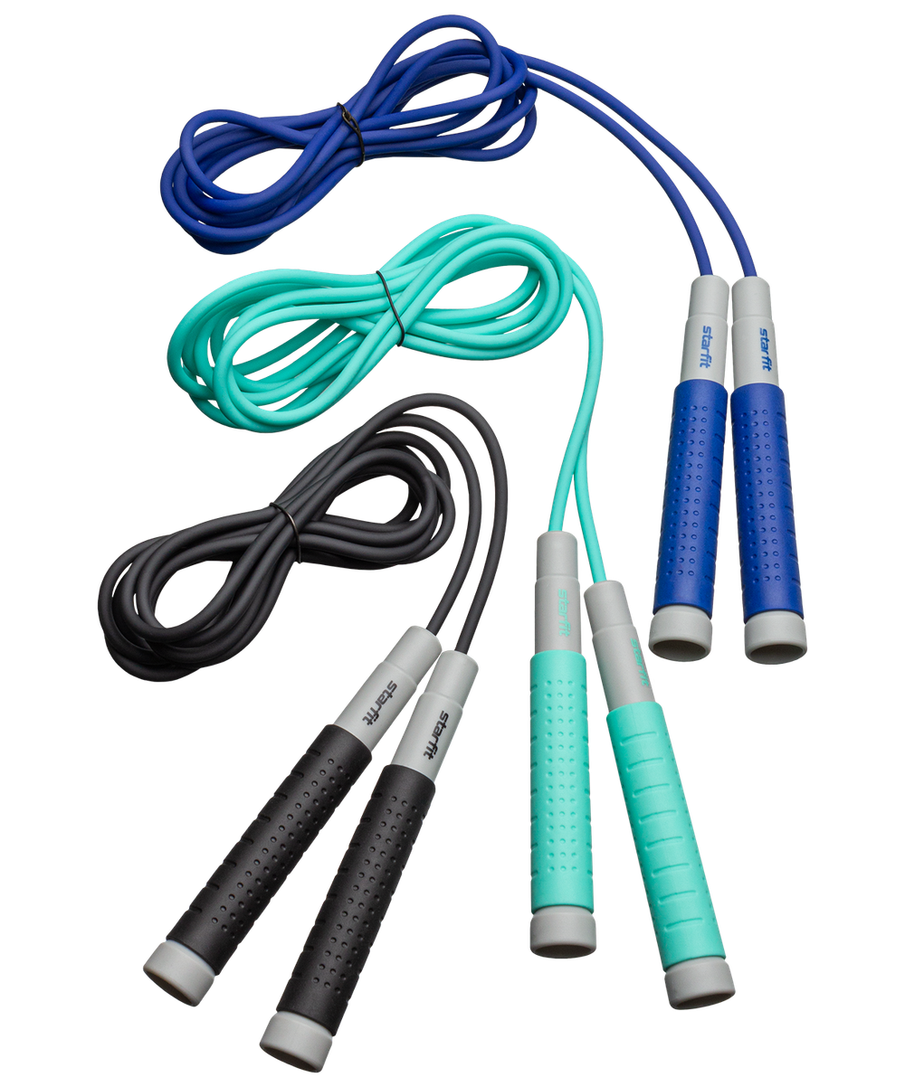 Скакалка STARFIT RP-401 c силик.ручками, 3 м