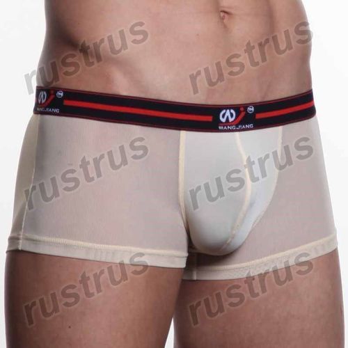 Мужские трусы хипсы бежевые WANGJIANG WG00107